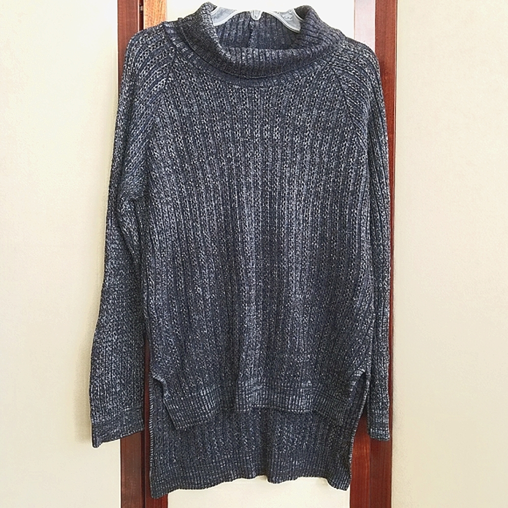 Cowl Neck Oversize Knit Pullover Sweater S
